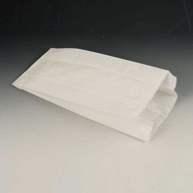 1000 Stck Papierfaltenbeutel, Cellulose, gefdelt 35 x 15 x 7 cm weiss Fllinhalt 2,5 kg
