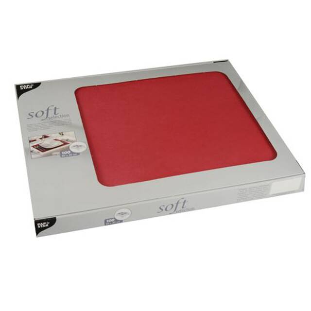 600 Stck Vlies Tischsets, rot  soft selection  30 x 40 cm