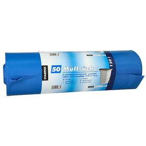 200 Stck Mllscke, 120 l, H 110 x B 70 cm, blau