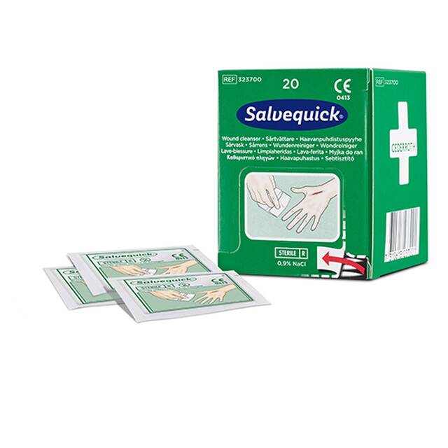 400 Stck Wundreiniger  Cederroth  Wipes Salvequick, Refill fr erste Hilfe Station REF 490920