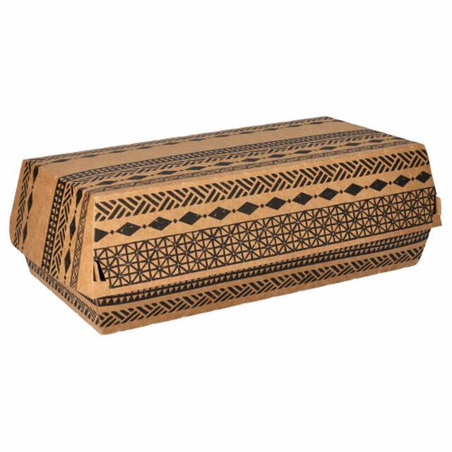 300 Stck Baguetteboxen  Maori , 5,3 x 13,1 x 24,8 cm, braun