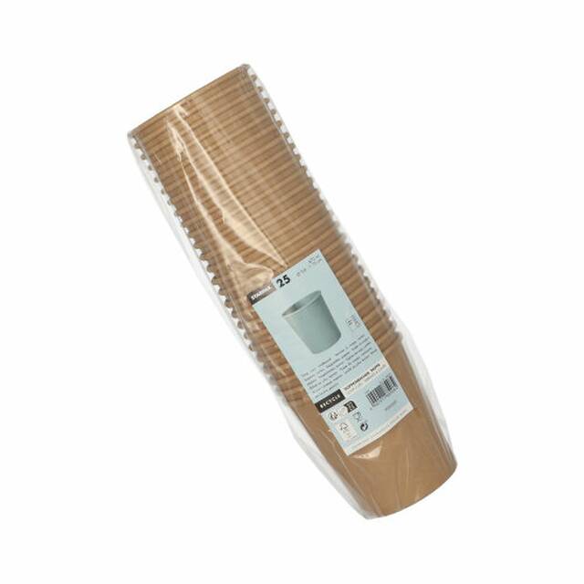 500 Stck Suppenbecher  To Go , Pappe rund 470 ml  9,8 cm  10 cm braun