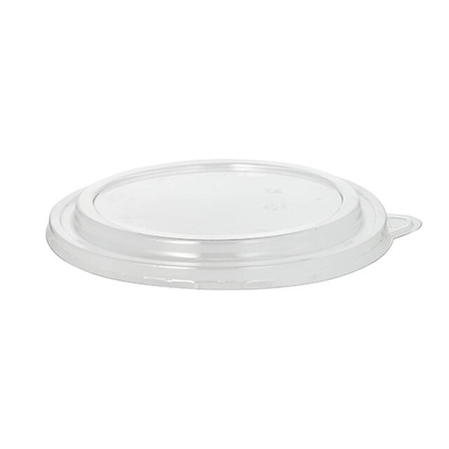 300 Stck Deckel fr Salatschalen To Go, PET rund  18,4 cm  2 cm klar